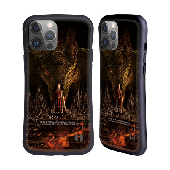 Head Case Designs Officially Licensed House Of The Dragon: Television Series Key Art Poster 1 Hybrid Case Compatible with Apple iPhone 14 Pro Max
