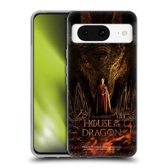 Head Case Designs Officially Licensed House Of The Dragon: Television Series Key Art Poster 1 Soft Gel Case Compatible with Google Pixel 8