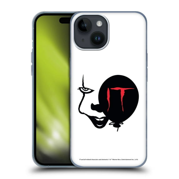 Head Case Designs Officially Licensed IT Movie Graphics Pennywise Soft Gel Case Compatible with Apple iPhone 15