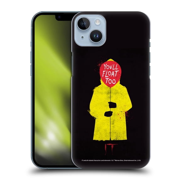 Head Case Designs Officially Licensed IT Movie Graphics You'll Float Too Hard Back Case Compatible with Apple iPhone 14 Plus