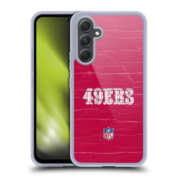 Head Case Designs NFL San Francisco 49Ers Logo Distressed Look Soft Gel Case for Samsung Galaxy A54 5G