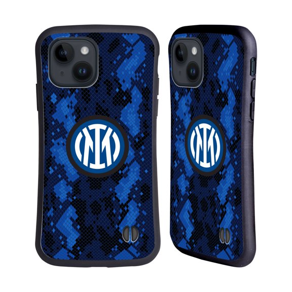 Head Case Designs Officially Licensed Inter Milan 2021/22 Crest Kit Home Hybrid Case Compatible with Apple iPhone 15