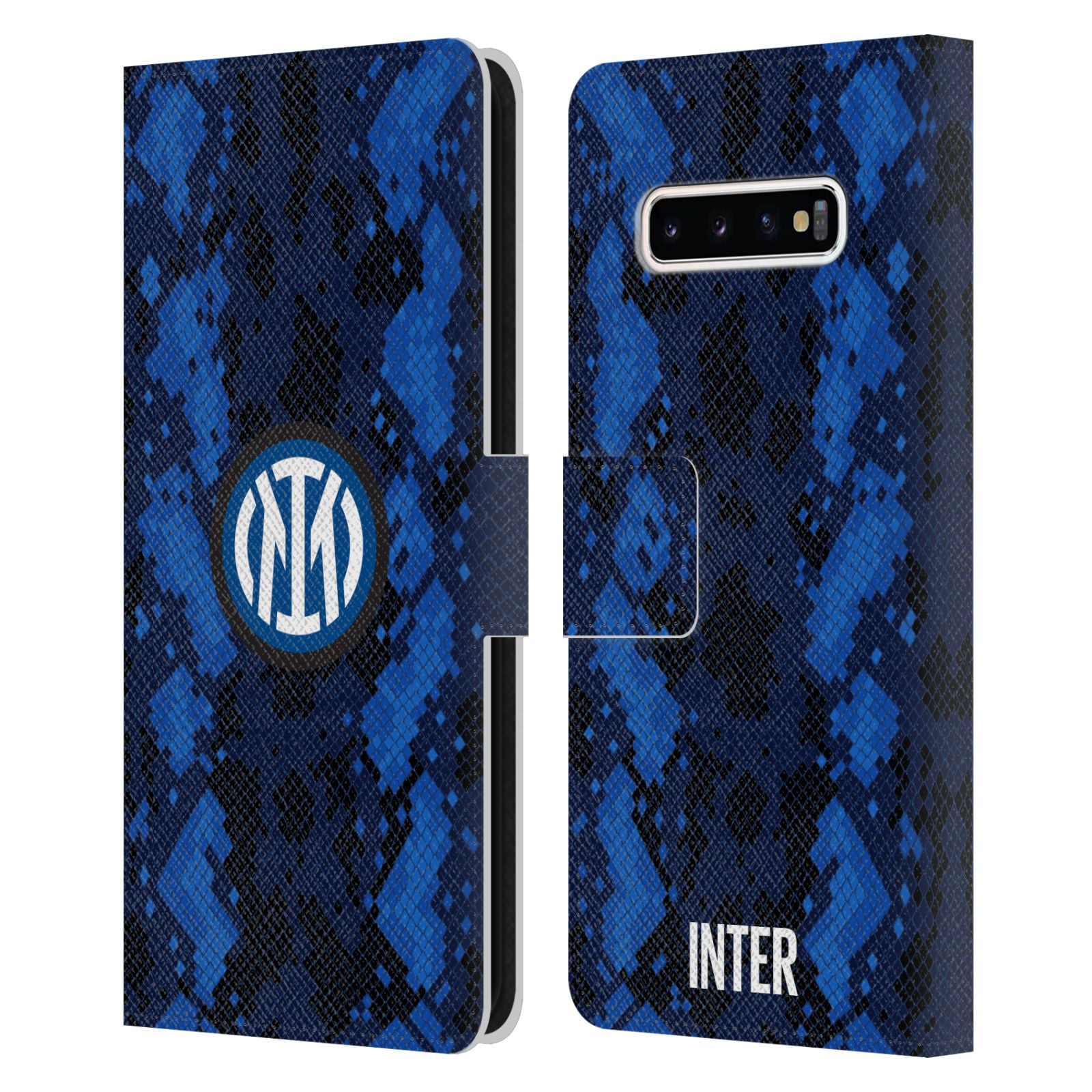 Head Case Designs Officially Licensed Inter Milan 2021/22 Crest Kit Home  Leather Book Wallet Case Cover Compatible with Samsung Galaxy S10+ / S10  Plus 