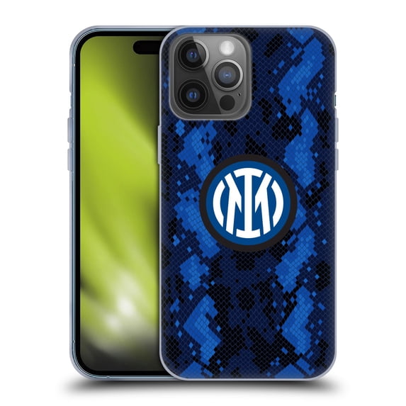 Head Case Designs Officially Licensed Inter Milan 2021/22 Crest Kit Home Soft Gel Case Compatible with Apple iPhone 14 Pro Max