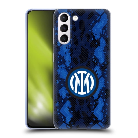 Head Case Designs Officially Licensed Inter Milan 2021/22 Crest Kit Home Soft Gel Case Compatible with Samsung Galaxy S21+ 5G