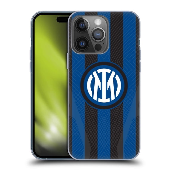 Head Case Designs Officially Licensed Inter Milan 2022/23 Crest Kit Home Soft Gel Case Compatible with Apple iPhone 14 Pro