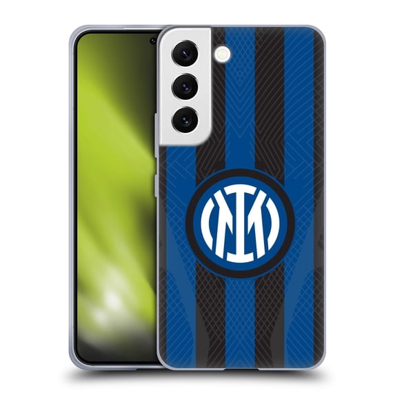 Head Case Designs Officially Licensed Inter Milan 2022/23 Crest Kit Home Soft Gel Case Compatible with Samsung Galaxy S22 5G