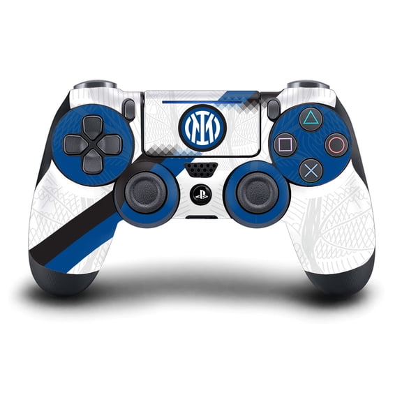 Head Case Designs Officially Licensed Inter Milan 2023/24 Crest Kit Away Vinyl Sticker Skin Decal Cover Compatible with Sony DualShock 4 Controller