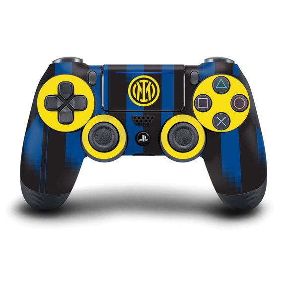 Head Case Designs Officially Licensed Inter Milan 2023/24 Crest Kit Home Vinyl Sticker Skin Decal Cover Compatible with Sony DualShock 4 Controller