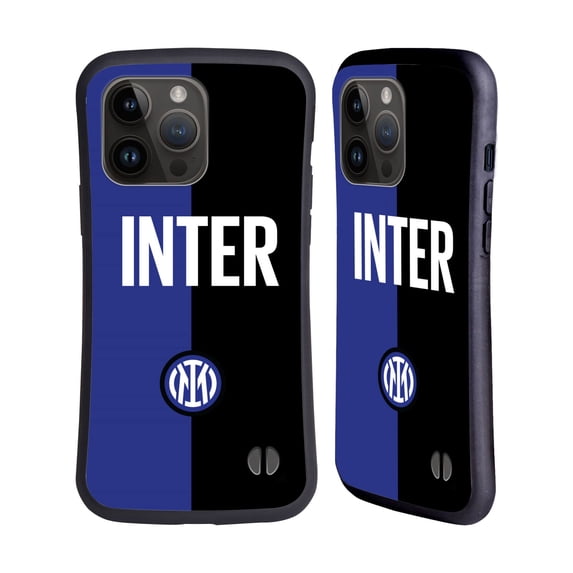 Head Case Designs Officially Licensed Inter Milan Badge Inter Milano Logo Hybrid Case Compatible with Apple iPhone 15 Pro Max