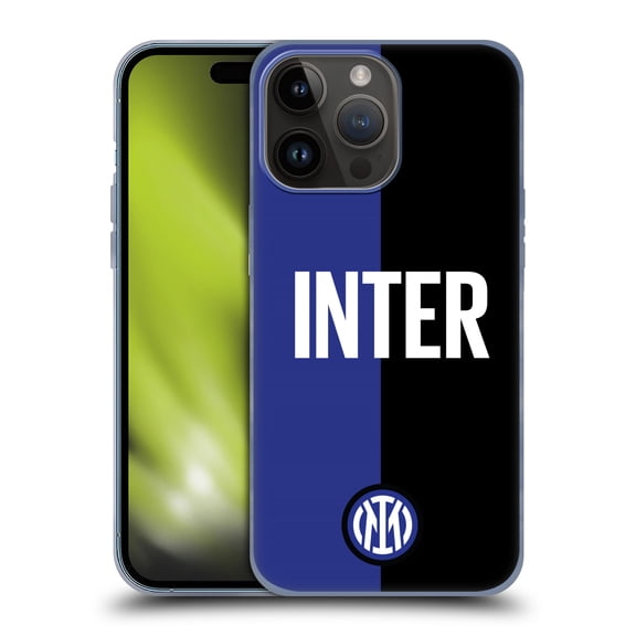 Head Case Designs Officially Licensed Inter Milan Badge Inter Milano Logo Soft Gel Case Compatible with Apple iPhone 15 Pro Max