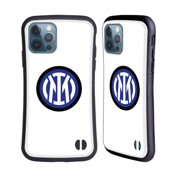 Head Case Designs Officially Licensed Inter Milan Badge Logo Hybrid Case Compatible with Apple iPhone 12 / iPhone 12 Pro