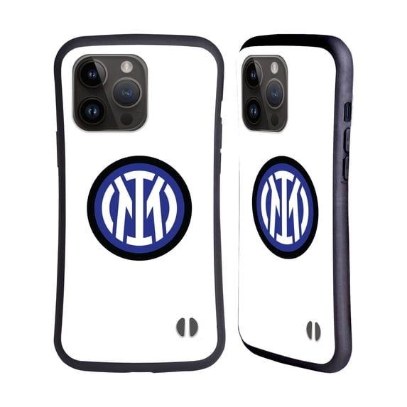 Head Case Designs Officially Licensed Inter Milan Badge Logo Hybrid Case Compatible with Apple iPhone 15 Pro Max