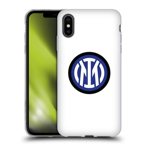 Head Case Designs Officially Licensed Inter Milan Badge Logo On White Soft Gel Case Compatible with Apple iPhone XS Max