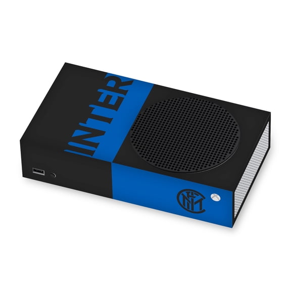 Head Case Designs Officially Licensed Inter Milan Full Logo Blue and Black Vinyl Sticker Skin Decal Cover Compatible with Microsoft Xbox Series S Console