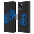 thumbnail image 1 of Head Case Designs Officially Licensed Inter Milan Graphics Brush Strokes Leather Book Wallet Case Cover Compatible with Apple iPhone 15, 1 of 6
