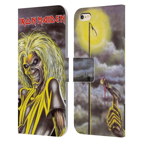 Head Case Designs Officially Licensed Iron Maiden Album Covers Killers Leather Book Wallet Case Cover Compatible with Apple iPhone 6 Plus / iPhone 6s Plus