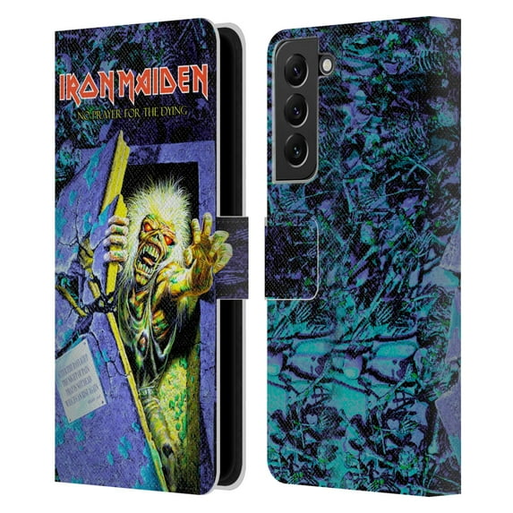 Head Case Designs Officially Licensed Iron Maiden Album Covers No Prayer Leather Book Wallet Case Cover Compatible with Samsung Galaxy S22+ 5G
