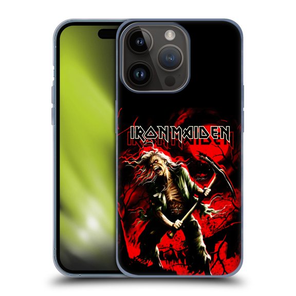 Head Case Designs Officially Licensed Iron Maiden Art Benjamin Breeg Soft Gel Case Compatible with Apple iPhone 15 Pro