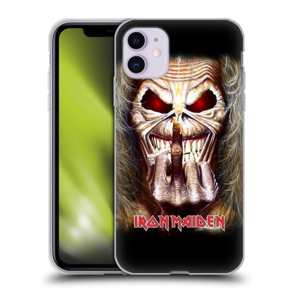 Head Case Designs Officially Licensed Iron Maiden Art Candle Finger Soft Gel Case Compatible with Apple iPhone 11