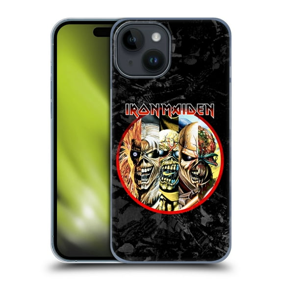 Head Case Designs Officially Licensed Iron Maiden Art Evolution Hard Back Case Compatible with Apple iPhone 15