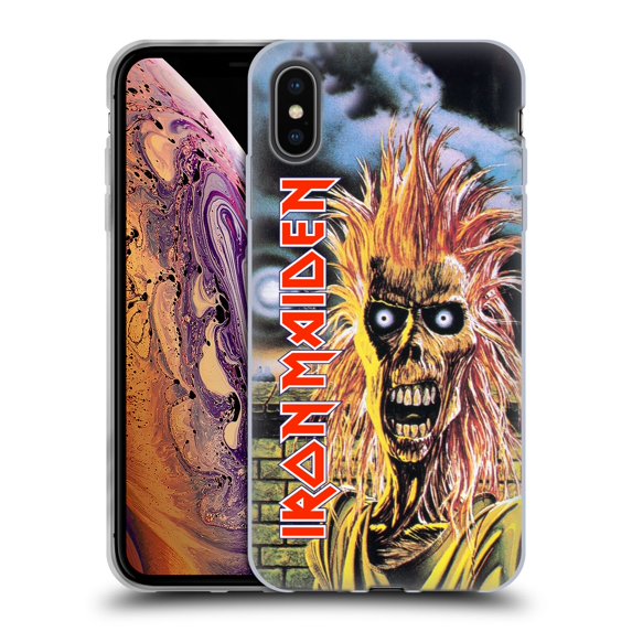 Head Case Designs Officially Licensed Iron Maiden Art First Soft Gel Case Compatible with Apple iPhone XS Max