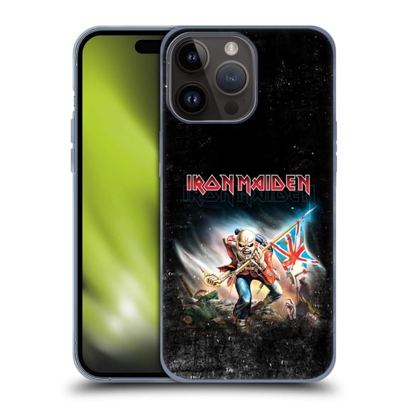 Head Case Designs Officially Licensed Iron Maiden Art Trooper 2016 Soft Gel Case Compatible with Apple iPhone 15 Pro Max