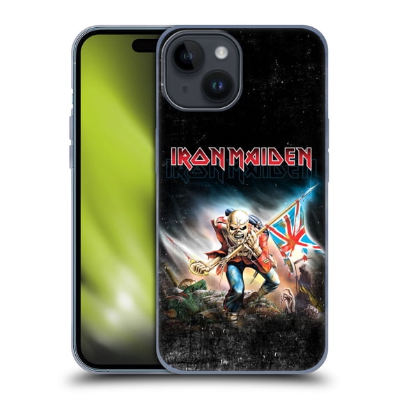 Head Case Designs Officially Licensed Iron Maiden Art Trooper 2016 Soft Gel Case Compatible with Apple iPhone 15