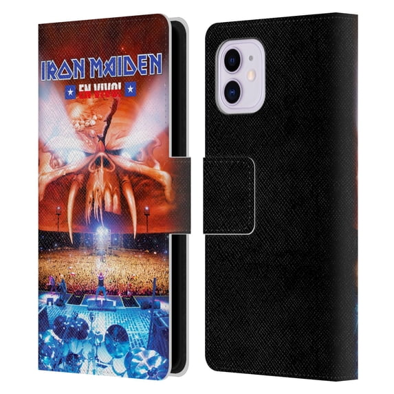 Head Case Designs Officially Licensed Iron Maiden Tours Concert Leather Book Wallet Case Cover Compatible with Apple iPhone 11