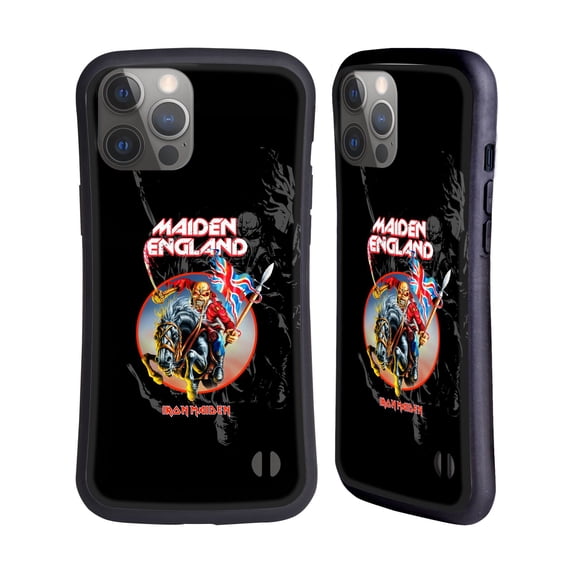 Head Case Designs Officially Licensed Iron Maiden Tours England Hybrid Case Compatible with Apple iPhone 14 Pro Max