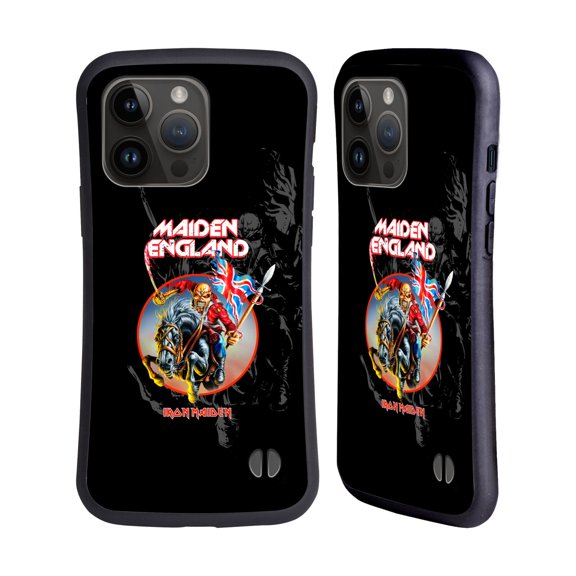 Head Case Designs Officially Licensed Iron Maiden Tours England Hybrid Case Compatible with Apple iPhone 15 Pro Max