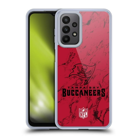 Head Case Designs NFL Tampa Bay Buccaneers Graphics Coloured Marble Soft Gel Case for Samsung Galaxy A23 / 5G (2022)