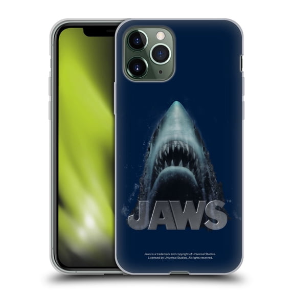 Head Case Designs Officially Licensed Jaws I Key Art Illustration Soft Gel Case Compatible with Apple iPhone 11 Pro