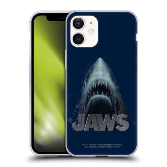 Head Case Designs Officially Licensed Jaws I Key Art Illustration Soft Gel Case Compatible with Apple iPhone 12 Mini