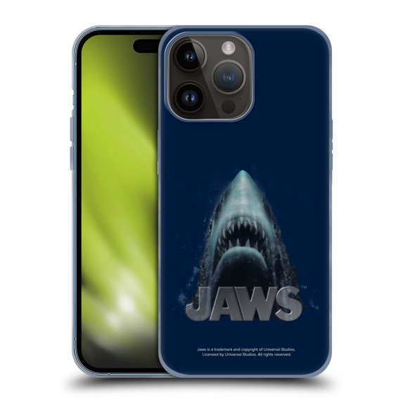 Head Case Designs Officially Licensed Jaws I Key Art Illustration Soft Gel Case Compatible with Apple iPhone 15 Pro Max
