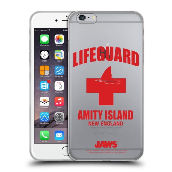 Head Case Designs Officially Licensed Jaws I Key Art Lifeguard Soft Gel Case Compatible with Apple iPhone 6 Plus / iPhone 6s Plus