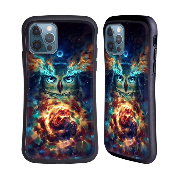 Head Case Designs Officially Licensed Jonas "JoJoesArt" Jödicke Wildlife 2 Aurowla Hybrid Case Compatible with Apple iPhone 12 / iPhone 12 Pro
