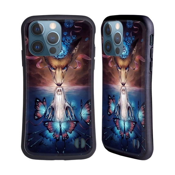 Head Case Designs Officially Licensed Jonas "JoJoesArt" Jödicke Wildlife 2 Beautiful Death Hybrid Case Compatible with Apple iPhone 13 Pro