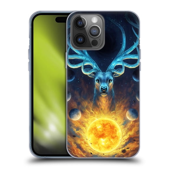Head Case Designs Officially Licensed Jonas "JoJoesArt" Jödicke Wildlife 2 Celestial Soft Gel Case Compatible with Apple iPhone 14 Pro Max