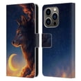 thumbnail image 1 of Head Case Designs Officially Licensed Jonas "JoJoesArt" Jödicke Wildlife 2 Golden Moon Leather Book Wallet Case Cover Compatible with Apple iPhone 14 Pro, 1 of 6