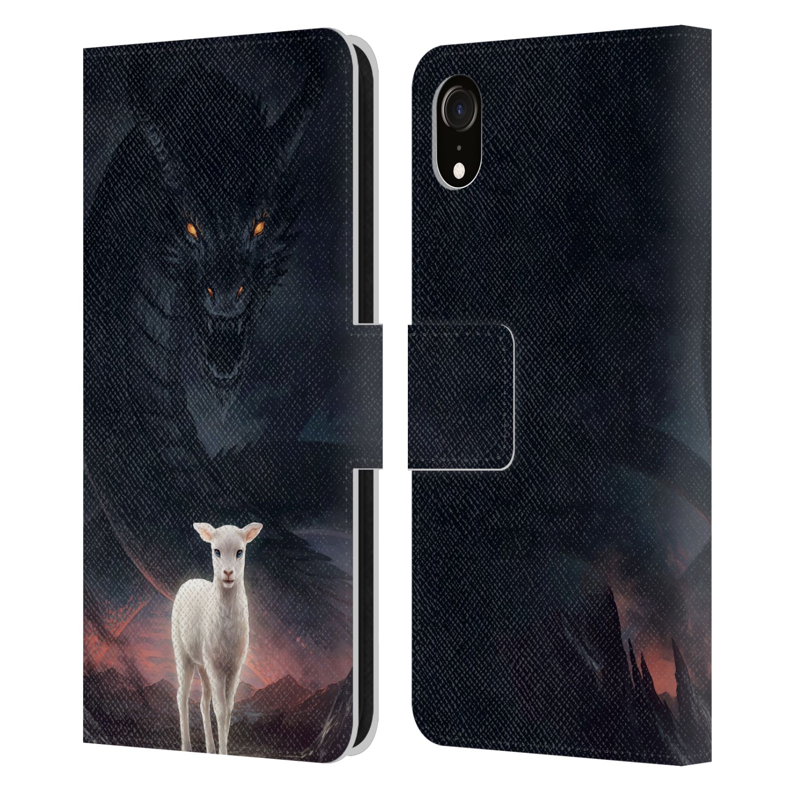 Head Case Designs Officially Licensed Jonas "JoJoesArt" Jödicke Wildlife 2 Lamm Gottes Leather Book Wallet Case Cover Compatible with Apple iPhone XR - image 1 of 6