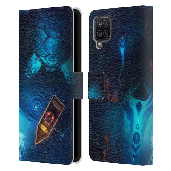 Head Case Designs Officially Licensed Jonas "JoJoesArt" Jödicke Wildlife 2 Night Fishing Leather Book Wallet Case Cover Compatible with Samsung Galaxy A12 (2020)