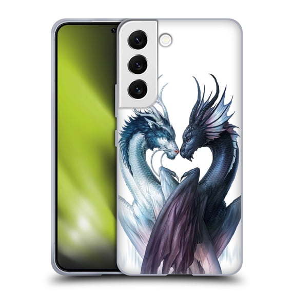 Head Case Designs Officially Licensed Jonas "JoJoesArt" Jödicke Wildlife 2 Yin And Yang Dragons Soft Gel Case Compatible with Samsung Galaxy S22 5G
