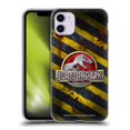 thumbnail image 1 of Head Case Designs Officially Licensed Jurassic Park Logo Distressed Look Crosswalk Soft Gel Case Compatible with Apple iPhone 11, 1 of 7