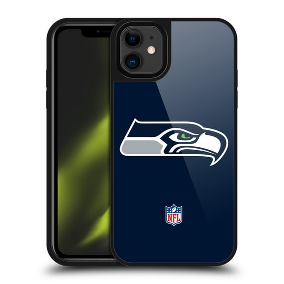 Head Case Designs NFL Seattle Seahawks Logo Plain Gel Armour Case For Apple iPhone 11