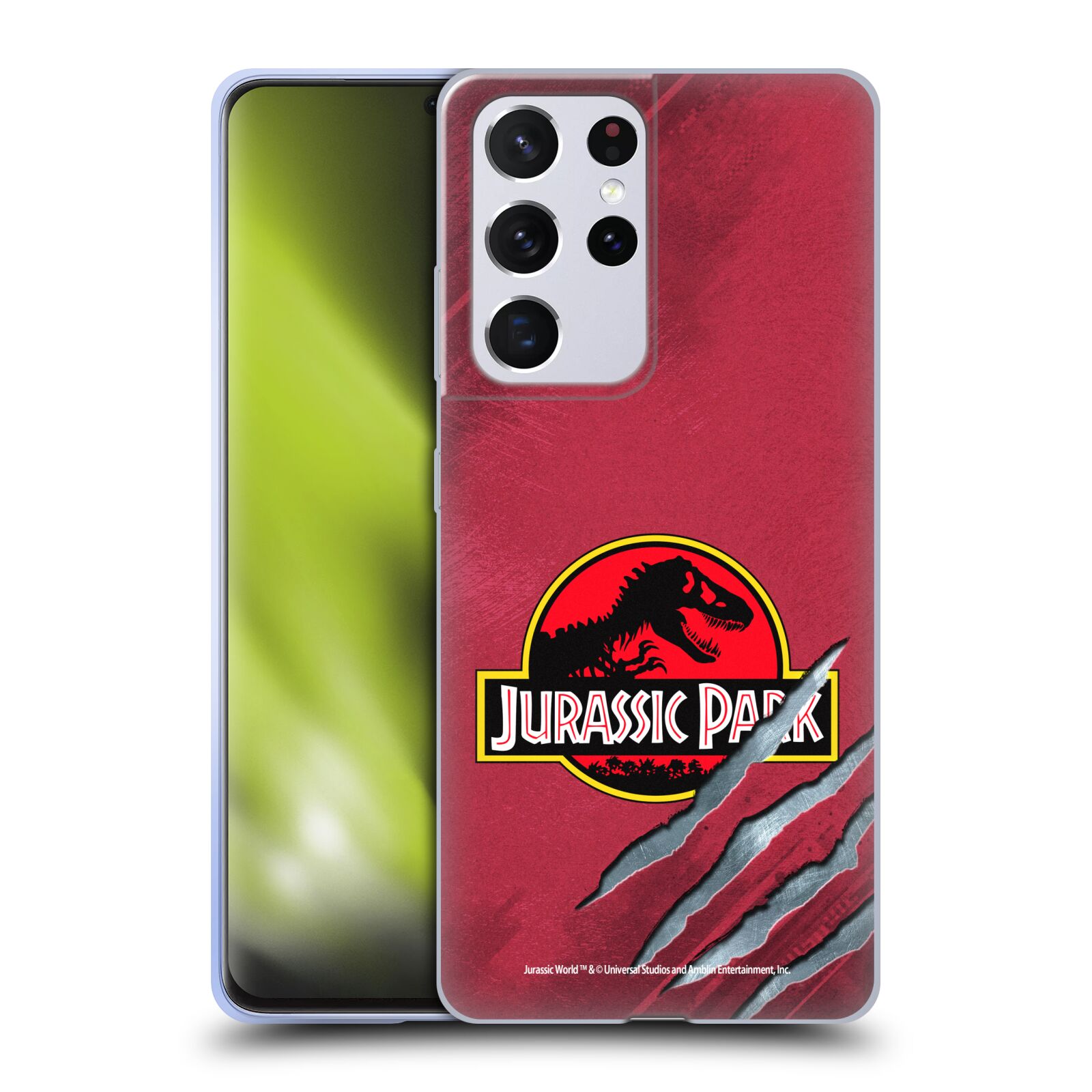 Head Case Designs Officially Licensed Jurassic Park Logo Red Claw Soft Gel Case Compatible with Samsung Galaxy S21 Ultra 5G - image 1 of 7