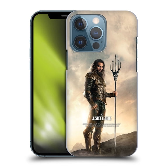 Head Case Designs Officially Licensed Justice League Movie Character Posters Aquaman Hard Back Case Compatible with Apple iPhone 13 Pro