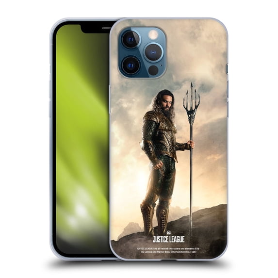 Head Case Designs Officially Licensed Justice League Movie Character Posters Aquaman Soft Gel Case Compatible with Apple iPhone 12 Pro Max
