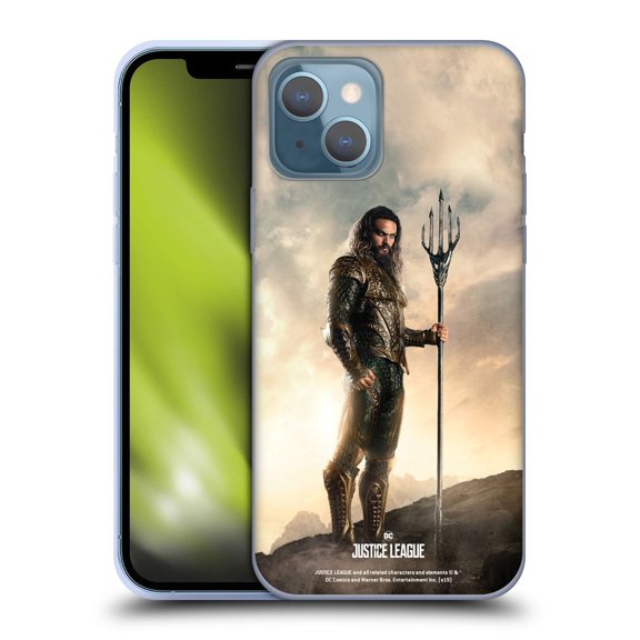 Head Case Designs Officially Licensed Justice League Movie Character Posters Aquaman Soft Gel Case Compatible with Apple iPhone 13