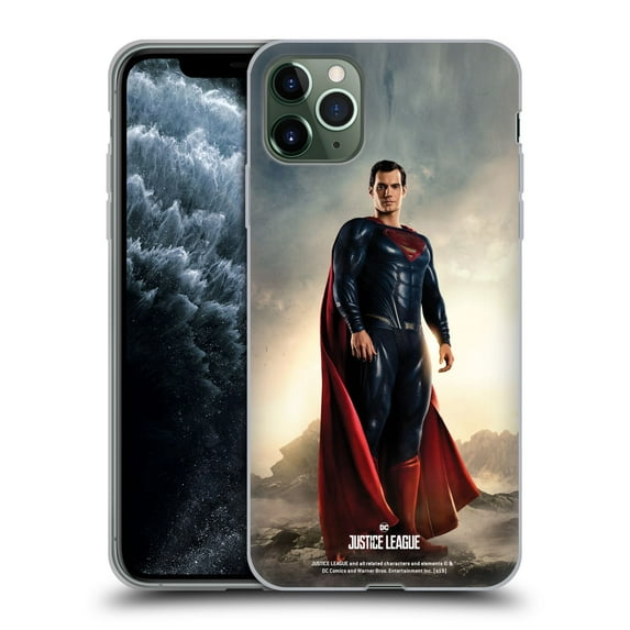 Head Case Designs Officially Licensed Justice League Movie Character Posters Superman Soft Gel Case Compatible with Apple iPhone 11 Pro Max